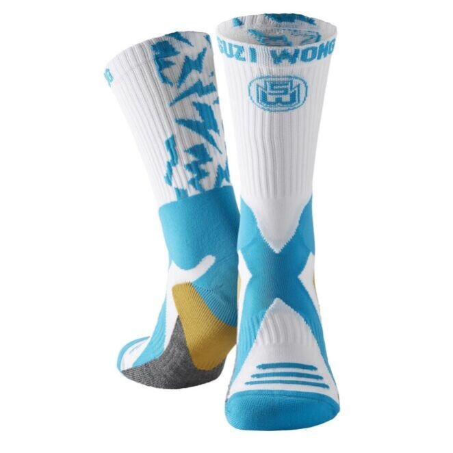Limited Edition Boxing Socks Lightning White and Teal Limited Edition Boxing Socks Lightning White and Teal