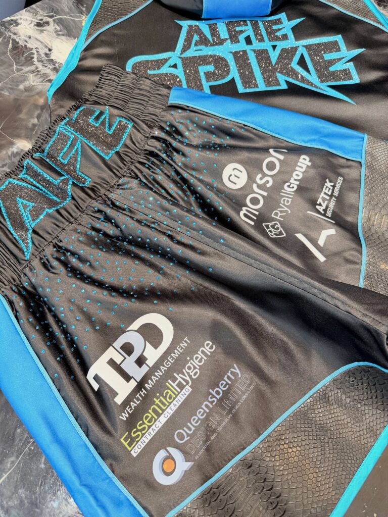 Alfie Middlemiss Custom Boxing Kit made by Suzi Wong