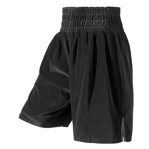 Black Velvet Boxing Shorts