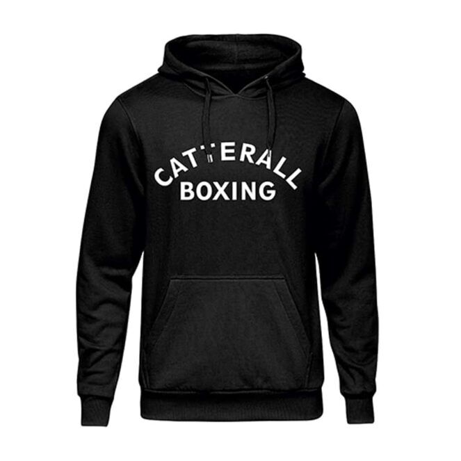 Catterall Boxing Black Hoodie Front Jack Catterall