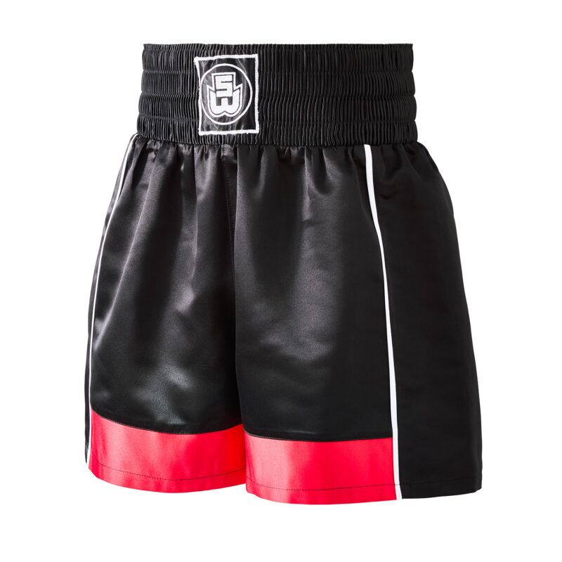 Prime Amateur Boxing Shorts Black & Red