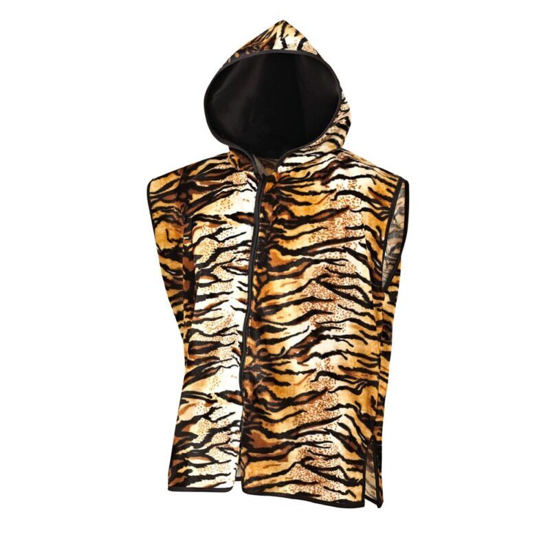 Customisable Tiger Print Boxing Ring Jacket