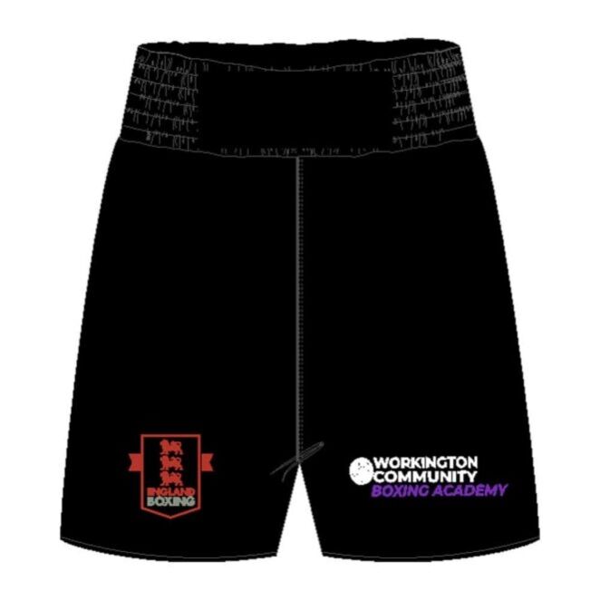 Working Community ABC Boxing Shorts - Front Working Community ABC Boxing Shorts - Front