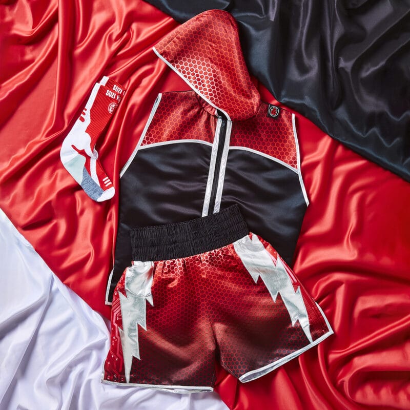 Lightning Hex Red and Black Boxing Kit Bundle Lightning Hex Red and Black Boxing Kit Bundle