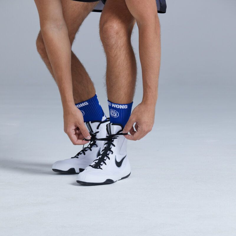 Suzi Wong X Sole Boxing Socks with Customisable Embroidery.