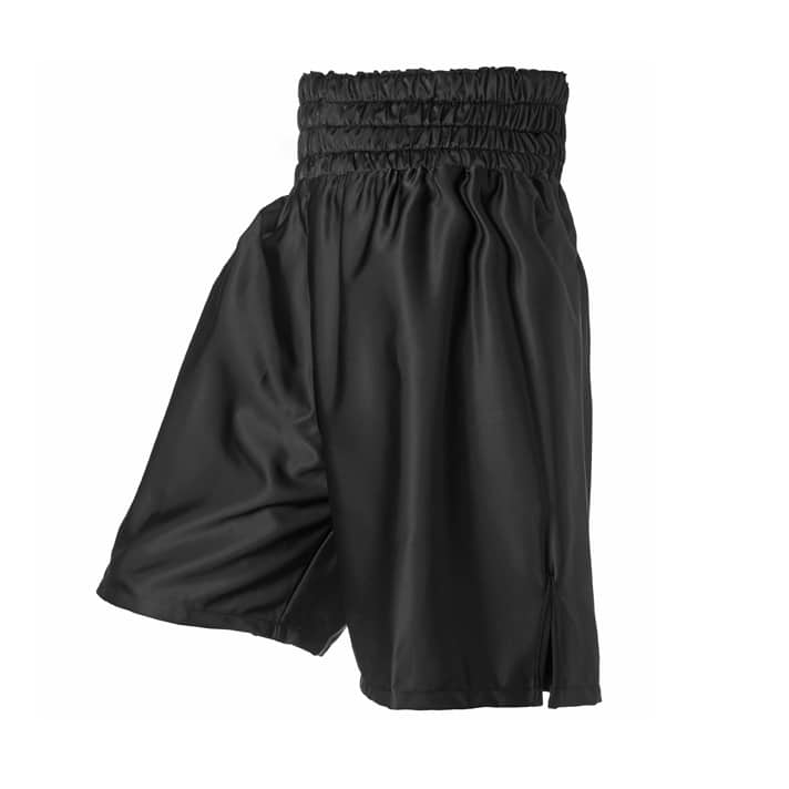 Black Satin Customisable Boxing Shorts Black Satin Customisable Boxing Shorts