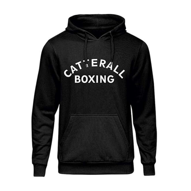 Catterall Boxing Black Hoodie Front Jack Catterall