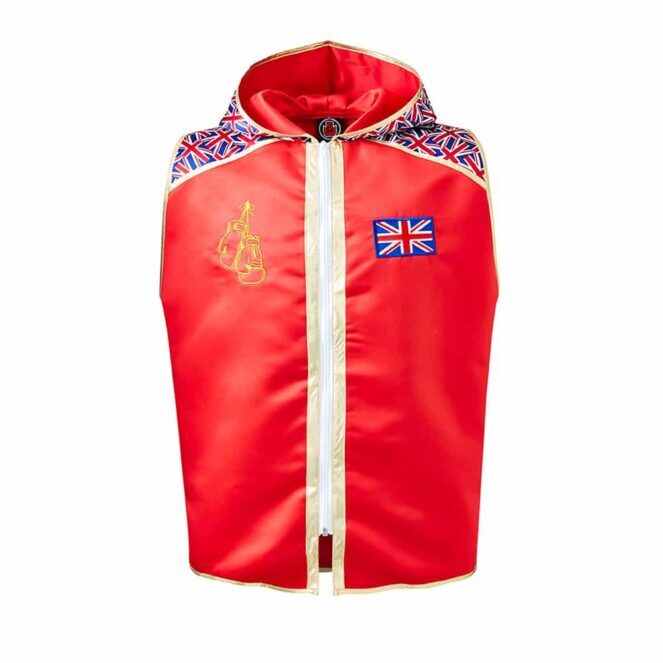 Red Front Jubilee Custom Boxing Ring Jacket Red Front Jubilee Custom Boxing Ring Jacket